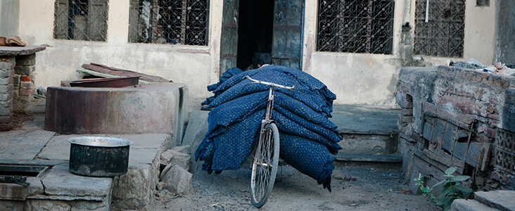 Indigo dye house 