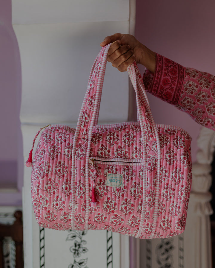 Rani Pink Mogra Mini Bowling Bag