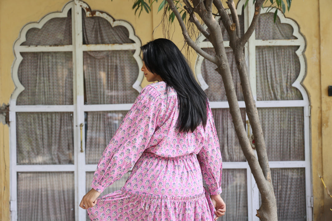 Nina Blouse in Pink Lavender