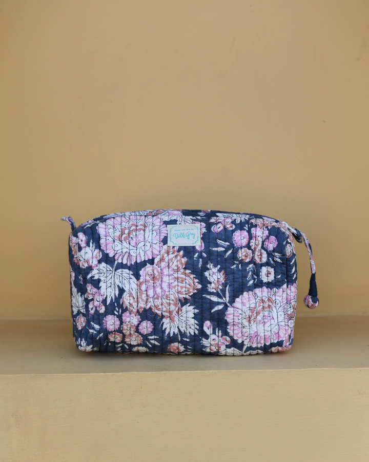 Waterlily Washbag in Midnight