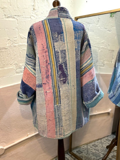 Reversible oversized Vintage Kantha Jacket No 1