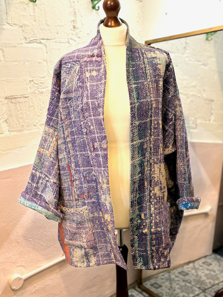 Reversible oversized Vintage Kantha Jacket No 2