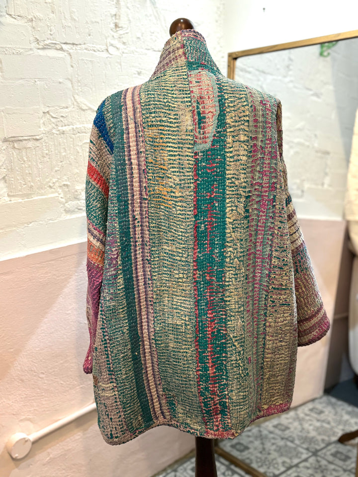 Reversible oversized Vintage Kantha Jacket No 9