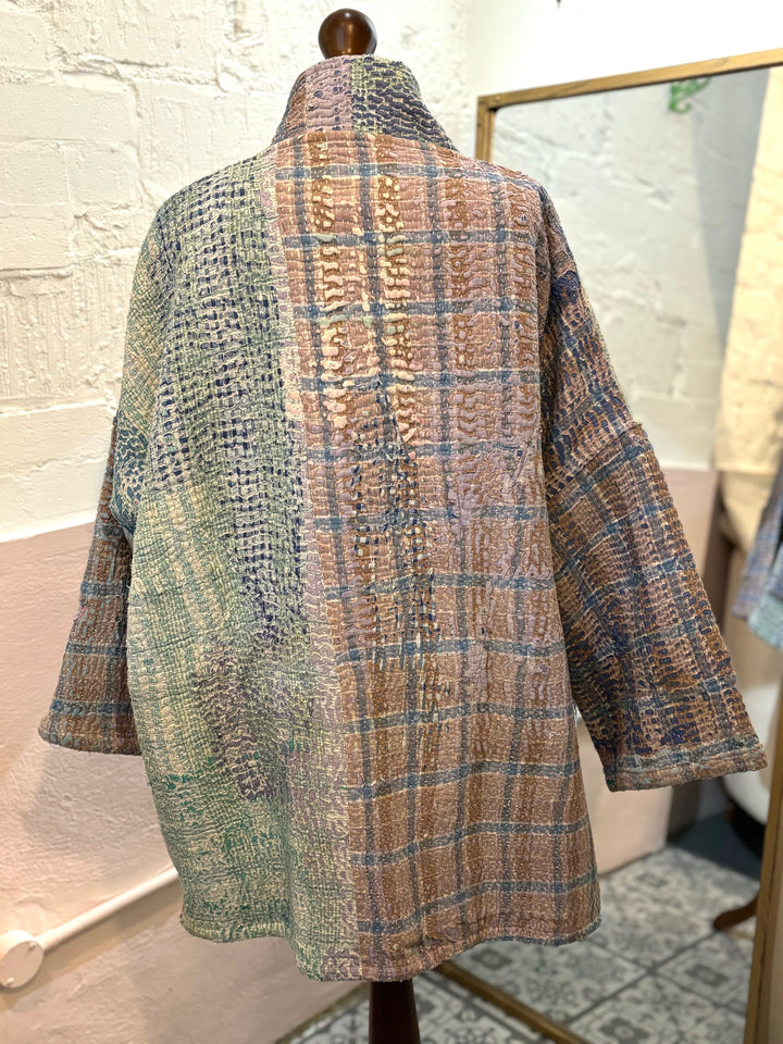 Reversible oversized Vintage Kantha Jacket No 10